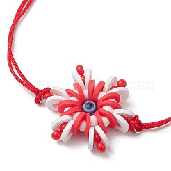 Braccialetti a maglie in nylon regolabili&nbsp;BJEW-MZ00162-03
