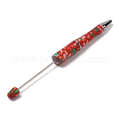 Bolígrafo de plástico con estampado navideño&nbsp;AJEW-U012-02D
