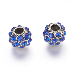 Perline europeo rhinestone  in lega&nbsp;PALLOY-P144-08B