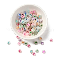 160pcs 2 leuchtende Acrylperlen im Stil&nbsp;MACR-YW0001-15