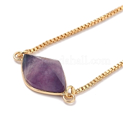 Verstellbare echte 18k vergoldete Messing Box Chain Slider Armbänder&nbsp;BJEW-D445-01G