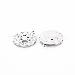 Pendenti in zirconi neri con micro pavè di ottone&nbsp;KK-S356-683B