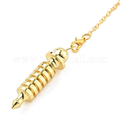 Messing-Pendel mit großen spitzen Kugelanhängern&nbsp;KK-H491-09G