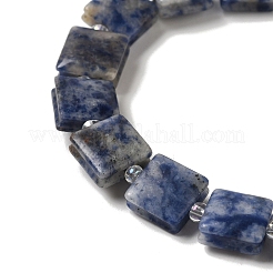 Natürliche blaue Fleck Jaspis Perlen Stränge&nbsp;G-L596-A07-01
