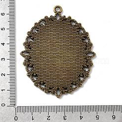 Tibetischen Stil Anhänger cabochon Fassungen mit antiken metallic Farbe und erhöht Skulptur sind voll von Vintage-Stil&nbsp;TIBEP-M018-70AB-NF