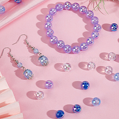 5 couleurs perles acryliques transparentes&nbsp;MACR-PA0001-03C-01