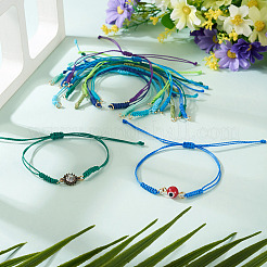 30 Stück 10 Farben gewachste Polyesterschnur zum Basteln von geflochtenen Armbändern&nbsp;BJEW-TA00653