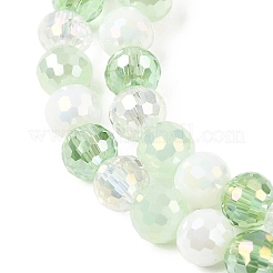 Chapelets de perles en verre électroplaqué&nbsp;EGLA-D300-06-6mm-23
