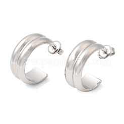 Orecchini a bottone in acciaio inossidabile 304&nbsp;EJEW-L313-05P