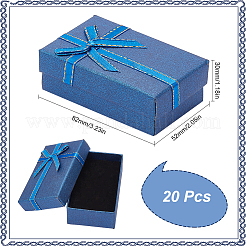 20 Stück rechteckige Geschenkboxen aus Papier mit Schleife&nbsp;CON-SC0001-17A