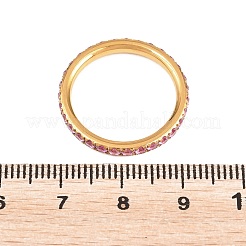 Bagues en acier inoxydable 304 micro pavé de zircones cubiques pour femmes&nbsp;RJEW-F214-01G-04