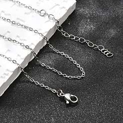 Collana a catena in acciaio inossidabile 304 anti-ossidazione&nbsp;X-STAS-T040-PJ204-80