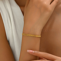 Panzerkettenarmbänder aus Messing für Damen&nbsp;ZM6497