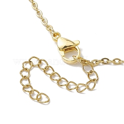 Colliers pendentif cage en pierre de cristal&nbsp;NJEW-JN04760-01
