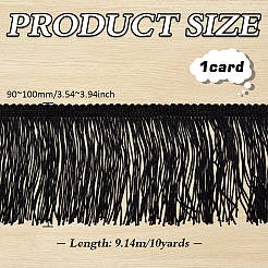 10 Yard Polyester-Quasten-Spitzenbänder&nbsp;OCOR-WH0045-23A-02