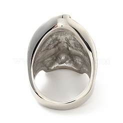 Anillo de dedo con calavera de acero inoxidable 316&nbsp;RJEW-C030-07C-AS