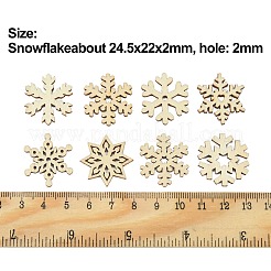 100pcs cabochons en bois non finis&nbsp;WOOD-CJ0001-68