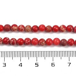 Gefärbte natürliche Regalit/Imperial Jaspis/Meeressediment Jaspis Perlen Stränge&nbsp;G-B124-C04