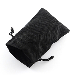Sacs en polyester imitation toile de jute sacs à cordon&nbsp;LS-ABAG-R005-9x7-09