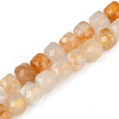 Natürlicher gelber hämatoider Quarz/goldene Heilerquarz-Perlenstränge&nbsp;G-H078-C38-6mm