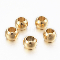 Ionenplattierung (IP) 304 Edelstahlperlen&nbsp;LS-STAS-H394-02G