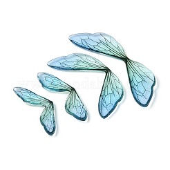 3 Stück transparente Schmetterlingsflügel-Cabochons aus Epoxidharz&nbsp;RESI-N045-12A