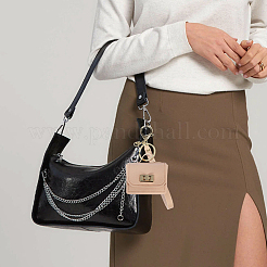 Porte-clés portables en cuir PU&nbsp;FIND-CL0002-42A