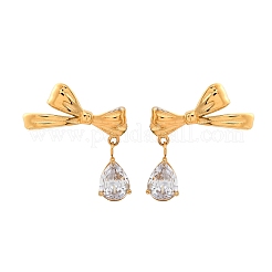Pendientes de acero inoxidable 304 con rhinestone&nbsp;EJEW-Z098-09G