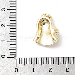 Ottone micro spianare pendenti zirconi&nbsp;KK-Z137-12G