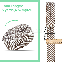 Cinta de flecha jacquard de polialgodón de 5 yarda&nbsp;OCOR-WH0078-173B