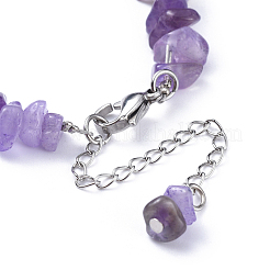 Bracelets à améthyste naturels&nbsp;BJEW-JB04489-02