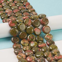 Natur Unakit Perlen Stränge&nbsp;G-M403-C14