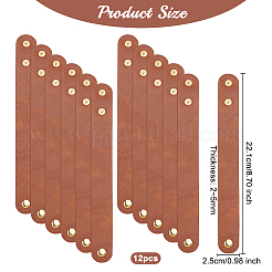 Bracelets en cuir réglables de 25 mm&nbsp;LS-DIY-WH0002-28