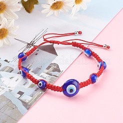 Verstellbare geflochtene Perlenarmbänder aus Nylonfaden&nbsp;BJEW-JB06067-02