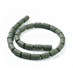 Fili di perle di roccia lavica naturale&nbsp;G450-BM