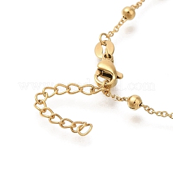 Bracciali in acciaio inossidabile 304 con maglie in zirconia cubica&nbsp;STAS-Z103-02G-02