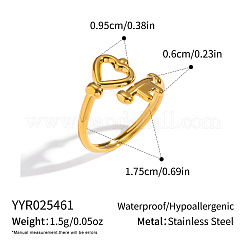 Bagues ouvertes en acier inoxydable 304 pour femmes&nbsp;YS0840