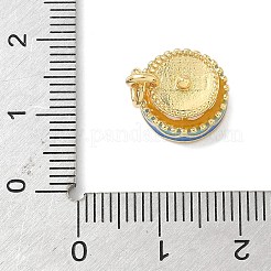 Colgantes de esmalte de latón&nbsp;KK-L239-045G-03