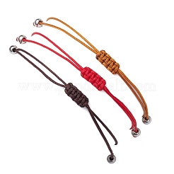 3 Stück verstellbare Armbänder aus geflochtenen Nylonkordeln mit Sternbildern für Damen und Herren.&nbsp;BJEW-JB11325-05