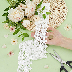 Ruban à broder en coton à motif floral&nbsp;OCOR-WH0078-553B