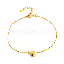 Bracelets à chaîne serpentine en acier inoxydable 304&nbsp;BJEW-H608-01G-F