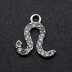Legierung Rhinestone-Charme&nbsp;PALLOY-S098-JN936-1