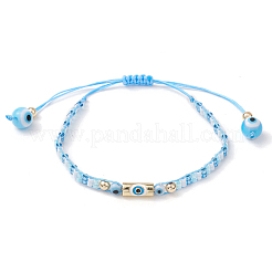 Braccialetti di perline di vetro intrecciate per le donne&nbsp;BJEW-MZ00122-01