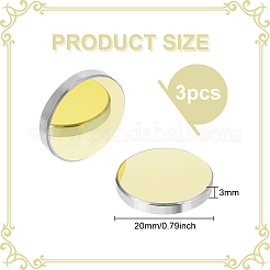 Lentille réfléchissante plaquée or en silicone&nbsp;AJEW-WH0248-391A