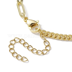 Herstellung von Armbändern aus Messingpanzer- und Büroklammerketten&nbsp;BJEW-JB10030-01