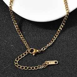 Collares de cadena trenzada y de medio clip de acero inoxidable 304 para mujer&nbsp;NJEW-Z091-11G