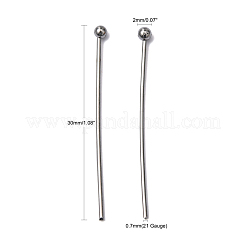 Anlaufgeschützte Kugelkopfstifte aus Edelstahl 304&nbsp;STAS-M010-30mm-01