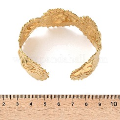 Braccialetti a polsino in acciaio inossidabile 304 per donna&nbsp;LS-BJEW-P364-01B-G