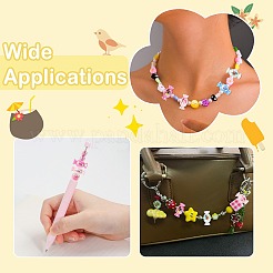 40pcs perles acryliques opaques de placage uv&nbsp;PACR-CJ0001-51