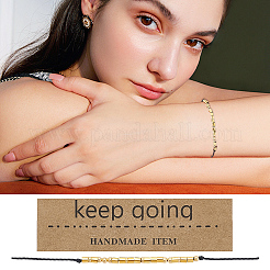 DIY-Kits zum Herstellen von Morsecode-Armbändern&nbsp;DIY-UN0008-18G